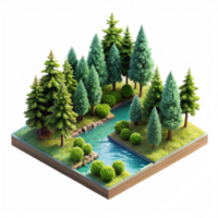 Beautiful High Quality 3d Isometric View Image Isolated on Transparent Background png