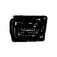 Rectangle grunge stamp. Stamp isolated on white background. For grunge badge, seal, ink and stamp design template vector