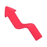 Red Arrow. 3d Red Arrow. 3D Red arrow In Different Style and shapes png
