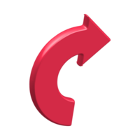 Red Arrow. 3d Red Arrow. 3D Red arrow In Different Style and shapes png