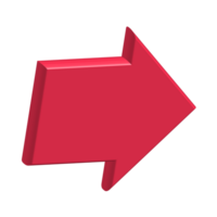 Red Arrow. 3d Red Arrow. 3D Red arrow In Different Style and shapes png