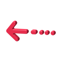 Red Arrow. 3d Red Arrow. 3D Red arrow In Different Style and shapes png