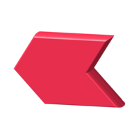 Red Arrow. 3d Red Arrow. 3D Red arrow In Different Style and shapes png