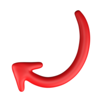 Red Arrow. 3d Red Arrow. 3D Red arrow In Different Style and shapes png