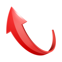 Red Arrow. 3d Red Arrow. 3D Red arrow In Different Style and shapes png