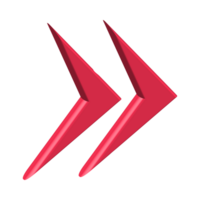 Red Arrow. 3d Red Arrow. 3D Red arrow In Different Style and shapes png