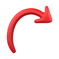 Red Arrow. 3d Red Arrow. 3D Red arrow In Different Style and shapes png