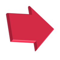 Red Arrow. 3d Red Arrow. 3D Red arrow In Different Style and shapes png