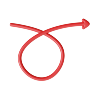 Red Arrow. 3d Red Arrow. 3D Red arrow In Different Style and shapes png