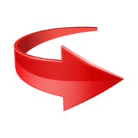 Red Arrow. 3d Red Arrow. 3D Red arrow In Different Style and shapes png