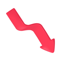 Red Arrow. 3d Red Arrow. 3D Red arrow In Different Style and shapes png