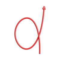 Red Arrow. 3d Red Arrow. 3D Red arrow In Different Style and shapes png