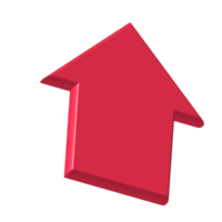 Red Arrow. 3d Red Arrow. 3D Red arrow In Different Style and shapes png