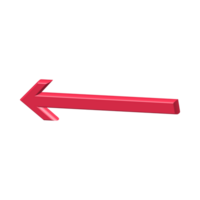 Red Arrow. 3d Red Arrow. 3D Red arrow In Different Style and shapes png