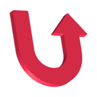 Red Arrow. 3d Red Arrow. 3D Red arrow In Different Style and shapes png