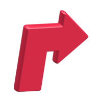 Red Arrow. 3d Red Arrow. 3D Red arrow In Different Style and shapes png