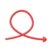 Red Arrow. 3d Red Arrow. 3D Red arrow In Different Style and shapes png