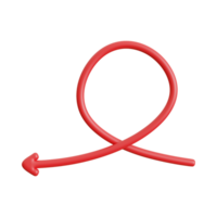 Red Arrow. 3d Red Arrow. 3D Red arrow In Different Style and shapes png