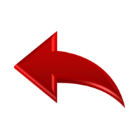 Red Arrow. 3d Red Arrow. 3D Red arrow In Different Style and shapes png