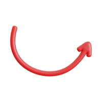 Red Arrow. 3d Red Arrow. 3D Red arrow In Different Style and shapes png