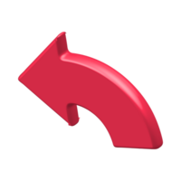 Red Arrow. 3d Red Arrow. 3D Red arrow In Different Style and shapes png