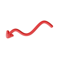 Red Arrow. 3d Red Arrow. 3D Red arrow In Different Style and shapes png