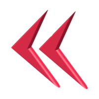 Red Arrow. 3d Red Arrow. 3D Red arrow In Different Style and shapes png