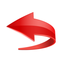 Red Arrow. 3d Red Arrow. 3D Red arrow In Different Style and shapes png