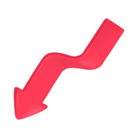 Red Arrow. 3d Red Arrow. 3D Red arrow In Different Style and shapes png