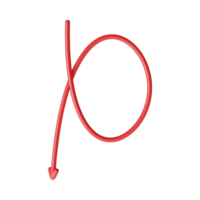 Red Arrow. 3d Red Arrow. 3D Red arrow In Different Style and shapes png