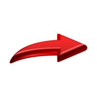 Red Arrow. 3d Red Arrow. 3D Red arrow In Different Style and shapes png
