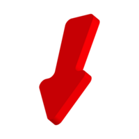 Red Arrow. 3d Red Arrow. 3D Red arrow In Different Style and shapes png