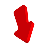 Red Arrow. 3d Red Arrow. 3D Red arrow In Different Style and shapes png