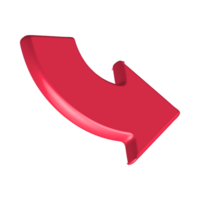 Red Arrow. 3d Red Arrow. 3D Red arrow In Different Style and shapes png