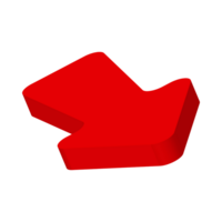 Red Arrow. 3d Red Arrow. 3D Red arrow In Different Style and shapes png
