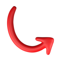 Red Arrow. 3d Red Arrow. 3D Red arrow In Different Style and shapes png