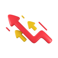 Red Arrow. 3d Red Arrow. 3D Red arrow In Different Style and shapes png