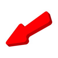 Red Arrow. 3d Red Arrow. 3D Red arrow In Different Style and shapes png