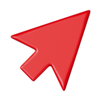 Red Arrow. 3d Red Arrow. 3D Red arrow In Different Style and shapes png