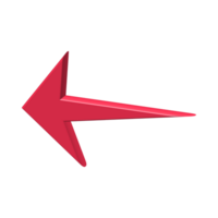Red Arrow. 3d Red Arrow. 3D Red arrow In Different Style and shapes png