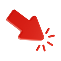 Red Arrow. 3d Red Arrow. 3D Red arrow In Different Style and shapes png