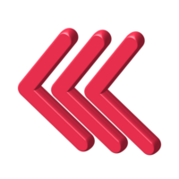 Red Arrow. 3d Red Arrow. 3D Red arrow In Different Style and shapes png