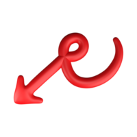 Red Arrow. 3d Red Arrow. 3D Red arrow In Different Style and shapes png