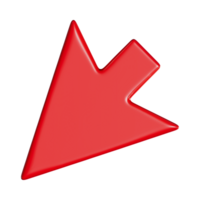 Red Arrow. 3d Red Arrow. 3D Red arrow In Different Style and shapes png