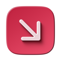 Red Arrow. 3d Red Arrow. 3D Red arrow In Different Style and shapes png