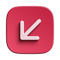 Red Arrow. 3d Red Arrow. 3D Red arrow In Different Style and shapes png