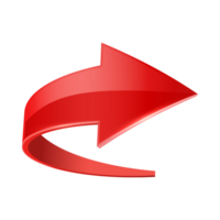 Red Arrow. 3d Red Arrow. 3D Red arrow In Different Style and shapes png
