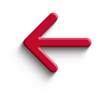 Red Arrow. 3d Red Arrow. 3D Red arrow In Different Style and shapes png