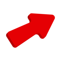 Red Arrow. 3d Red Arrow. 3D Red arrow In Different Style and shapes png