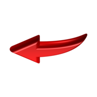 Red Arrow. 3d Red Arrow. 3D Red arrow In Different Style and shapes png